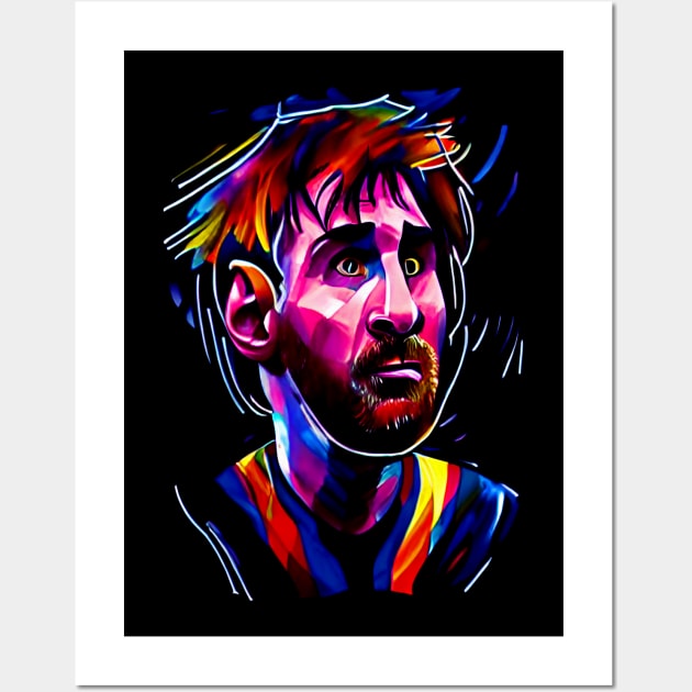 Lionel Messi Caricature Wall Art by BAJAJU